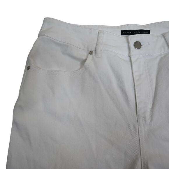 Black Label by Chico's Women's M White Ankle Jogger Jeans - Picture 6 of 12